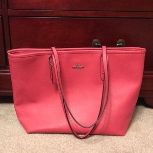 Pink Coach Tote